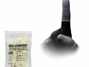 MED-COMFORT Latex-Fingerlinge, puderfrei, Beutel à 100 Stück