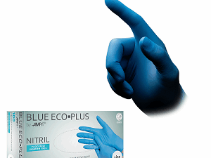 BLUE ECO-PLUS Nitril-Handschuhe blau, Box à 100 Stück