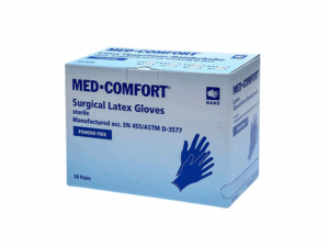 MED-COMFORT STERILE Latex-OP - Handschuhe puderfrei weiß, Box à 50 Paar