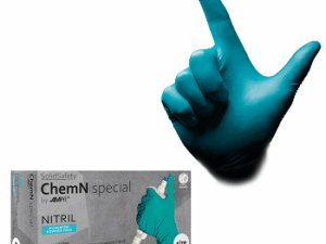 SOLID SAFETY Chemn Special - stabiler Nitrilschutzhandschuh, Box à 100 St.