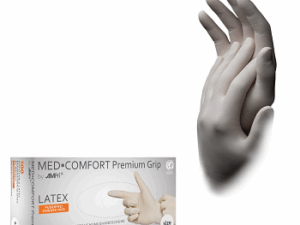 MED COMFORT PREMIUM GRIP Latex - Untersuchungshandschuh puderfrei - weiß