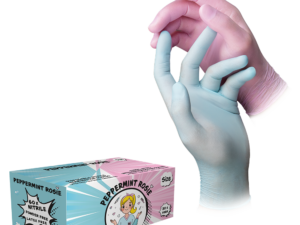 Nitrilhandschuhe " Peppermint Rosie " Premium puderfrei unsteril Box à 2x30 Stück