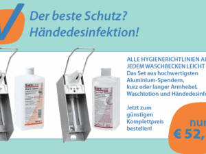 Spender Set - Wandspender lang ink.l Händedesinfektion -Aktion